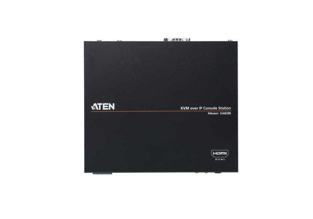Aten Dual HDMI USB KVM Console station for selected Aten KNxxxx KVM over IP series, supports full HD with small form factor design for 0U rack space