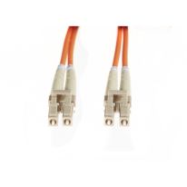[FL.OM1LCLC1M] FL.OM1LCLC1M 1m LC-LC OM1 Multimode Fibre Optic Cable: Orange