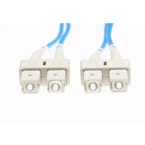 [FL.OM4SCSC1MB] FL.OM4SCSC1MB 1m SC-SC OM4 Multimode Fibre Optic Cable: Blue