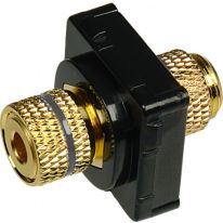 005.008.0054 Banana Plug Insert BLACK (Black Bezel)