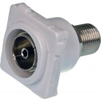 005.008.0065 PAL to F Type Female Insert WHITE