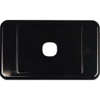 [016.002.0007] 016.002.0007 1 Way Australian Style Wall Plate Black