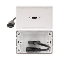 [016.004.0005] 016.004.0005 HDMI® Horizontal Wall Plate with Dongle