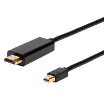 [022.002.0460] 022.002.0460 1m Mini DisplayPort Male to HDMI® Male Cable | Supports 4K@60Hz as specified in HDMI 2.0