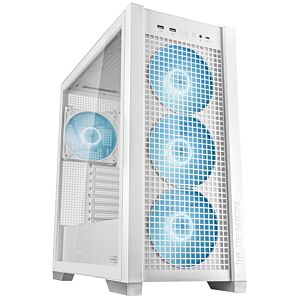 [GT302 ARGB W] GT302 ARGB W ASUS TUF GAMING HITE Tempered Glass Mid Tower E-ATX Case