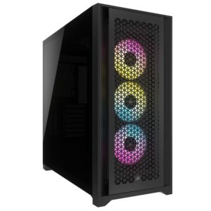 CC-9011242-WW Corsair 5000D RGB Airflow Tempered Glass Mid Tower ATX Case Black