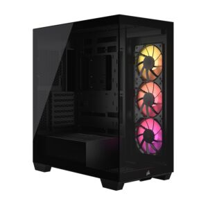 CC-9011278-WW Corsair 3500X ARGB Tempered Glass Mid-Tower E-ATX Case Black