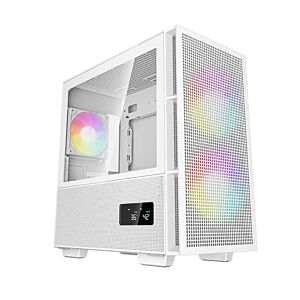 H360-WHAPE3D-G DeepCool R-C-1 CH360 Digital White Tempered Glass mATX Case