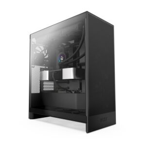 CM-H72FB-01 NZXT  H7 Flow (2024) Tempered Glass Mid-Tower ATX Case Black