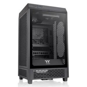 CA-1X9-00S1WN-00 Thermaltake  The Tower 200 Tempered Glass Mini ITX Case Black Edition