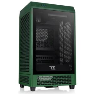 CA-1X9-00SCWN-00 Thermaltake  The Tower 200 Tempered Glass Mini ITX Case Racing Green Edition