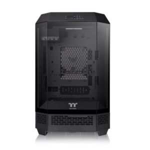 CA-1Y4-00S1WN-00 Thermaltake  The Tower 300 Tempered Glass mATX Case - Black