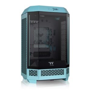 CA-1Y4-00SBWN-00 Thermaltake  The Tower 300 Tempered Glass mATX Case - Turquoise