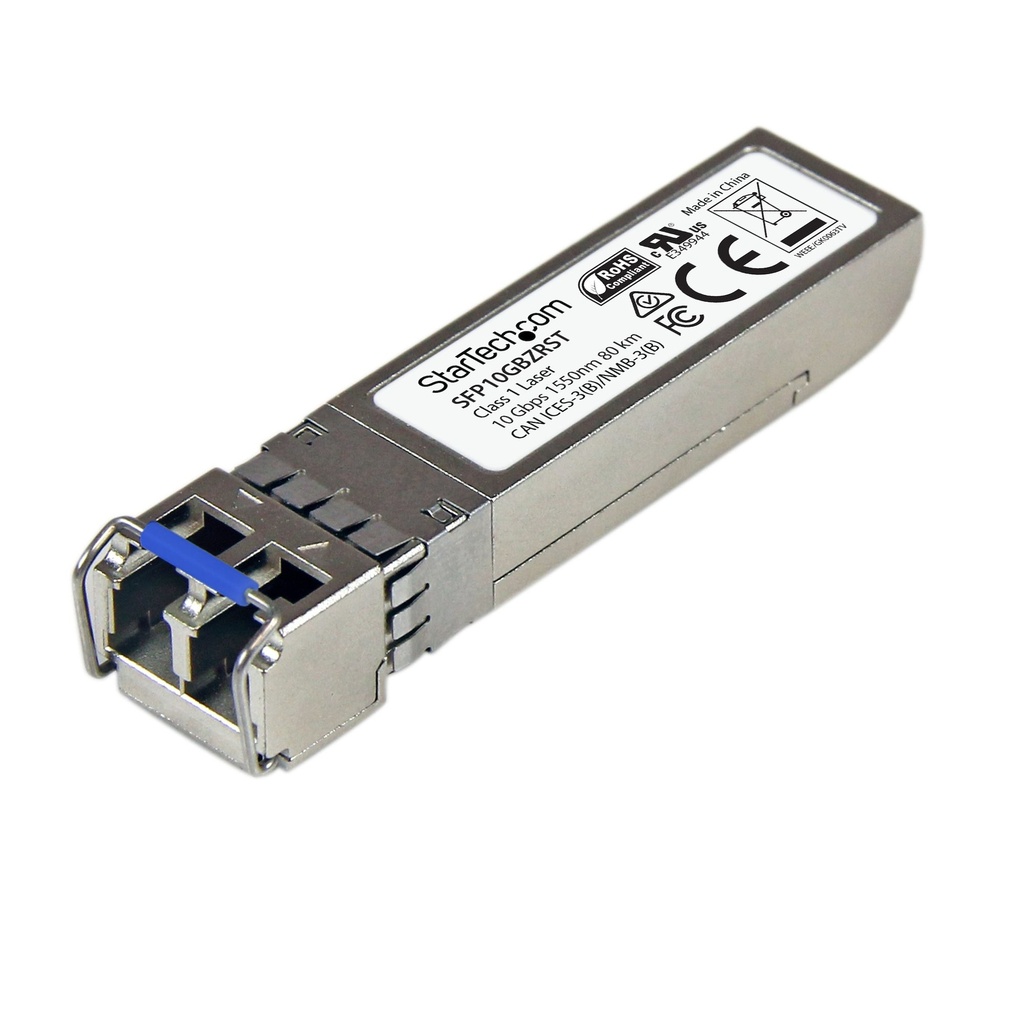 [SFP10GBZRST] SFP10GBZRST StarTech MSA Uncoded SFP+ - 10GbE SMF Transceiver Module - 80km DDM