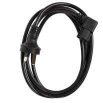 [011.180.0016] 011.180.0016 2m Right Angle IEC C13 10A Power Cable | Black