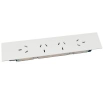 [015.020.0054] 015.020.0054 OE Elsafe: QIKFIT Quad Auto Switched Power Outlet - 4 x GPO: White