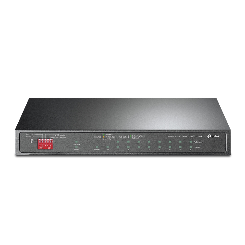 [TL-SG1210MP] TL-SG1210MP TP-Link  | 10 port Gigabit Desktop Switch with 8 Port PoE+