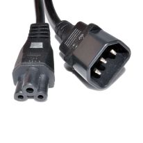 011.180.5001 1m IEC C14 to C5 Power Cord: Black