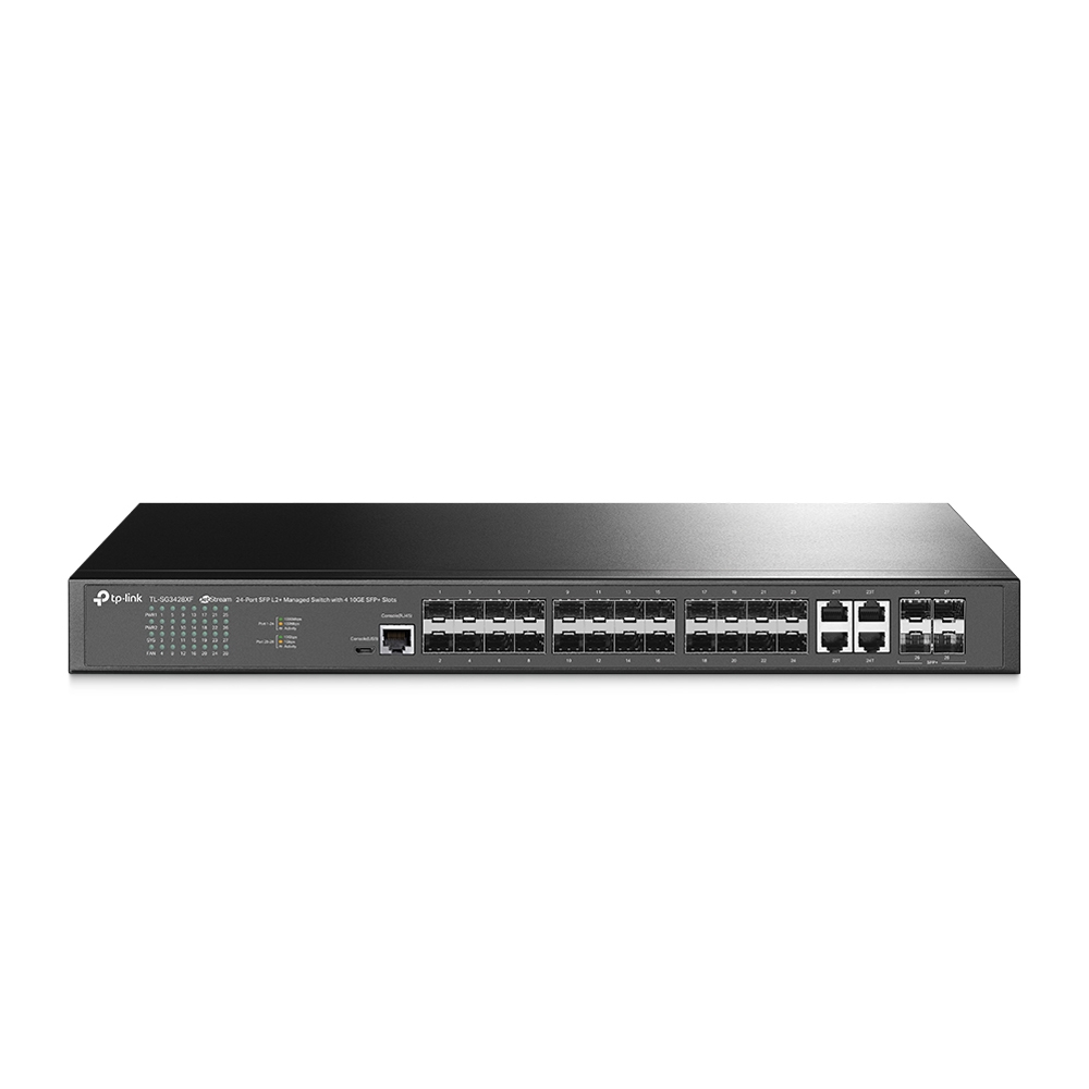 [TL-SG3428XF] TL-SG3428XF TP-Link  JetStream 24-Port SFP L2+ Managed Switch with 4 10GE SFP+ Slots  Omada
