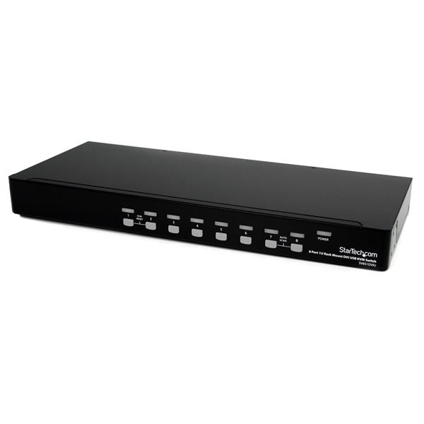 [SV831DVIU] SV831DVIU StarTech 8 Port 1U Rackmount DVI USB KVM Switch -