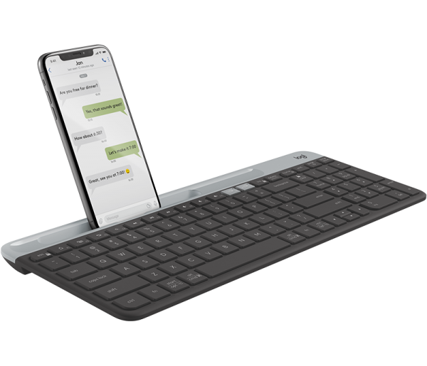 920-009210 K580 Slim Multi Device Wireless Keyboard Graphite 