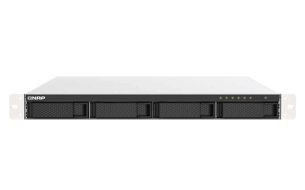 [TS-453DU-RP-4G] TS-453DU-RP-4G QNAP 1U 4-Bay Nas/Iscsi Ip-San Celeron QC 2.0-2.7Ghz) 4Gb Ram Hdmi1.4B 10Gbe-Ready Pcie Slot Redund Psu