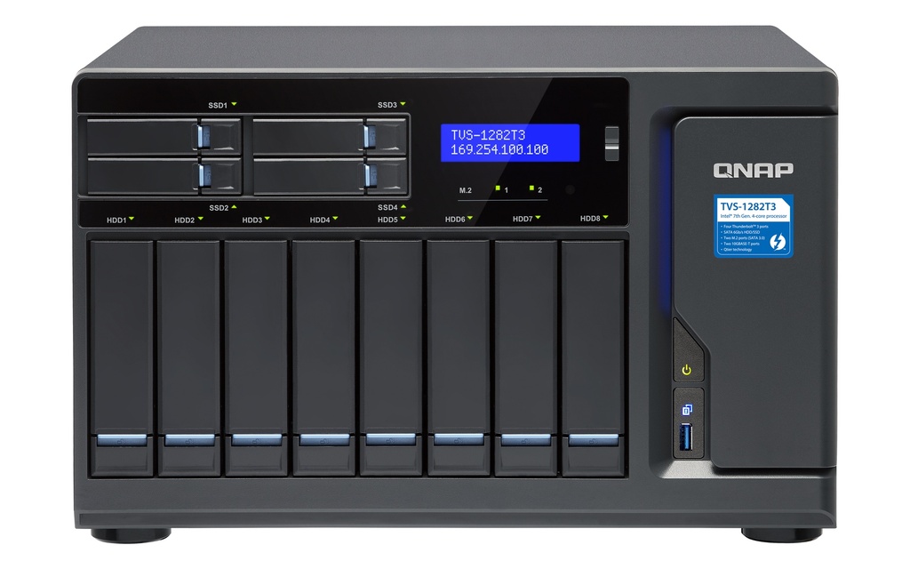 [TVS-1282T3-i7-64G] TVS-1282T3-i7-64G QNAP TVS-1282T3 12-Bay NAS Enclosure