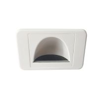 [016.000.1002] 016.000.1002 Bullnose Reverse Wall Plate: White