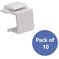 [010.003.0013] 010.003.0013 Keystone Blank Inserts-White Pack of 10
