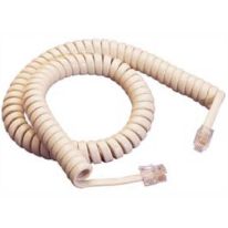 [011.165.5803] 011.165.5803 3m Handset Curly Cord | 4P4C IVORY