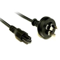 [011.180.0032] 011.180.0032 IEC C5 Clover Leaf Style Appliance Power Cable Black 10M