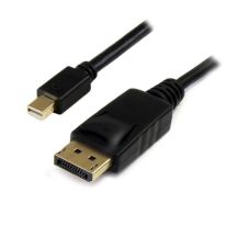 [022.002.0380] 022.002.0380 1m Mini DisplayPort Male to DisplayPort Male Cable: Black