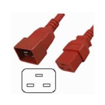 [011.180.1710] 011.180.1710 IEC C19 to C20 Power Cable 15A Red 1M