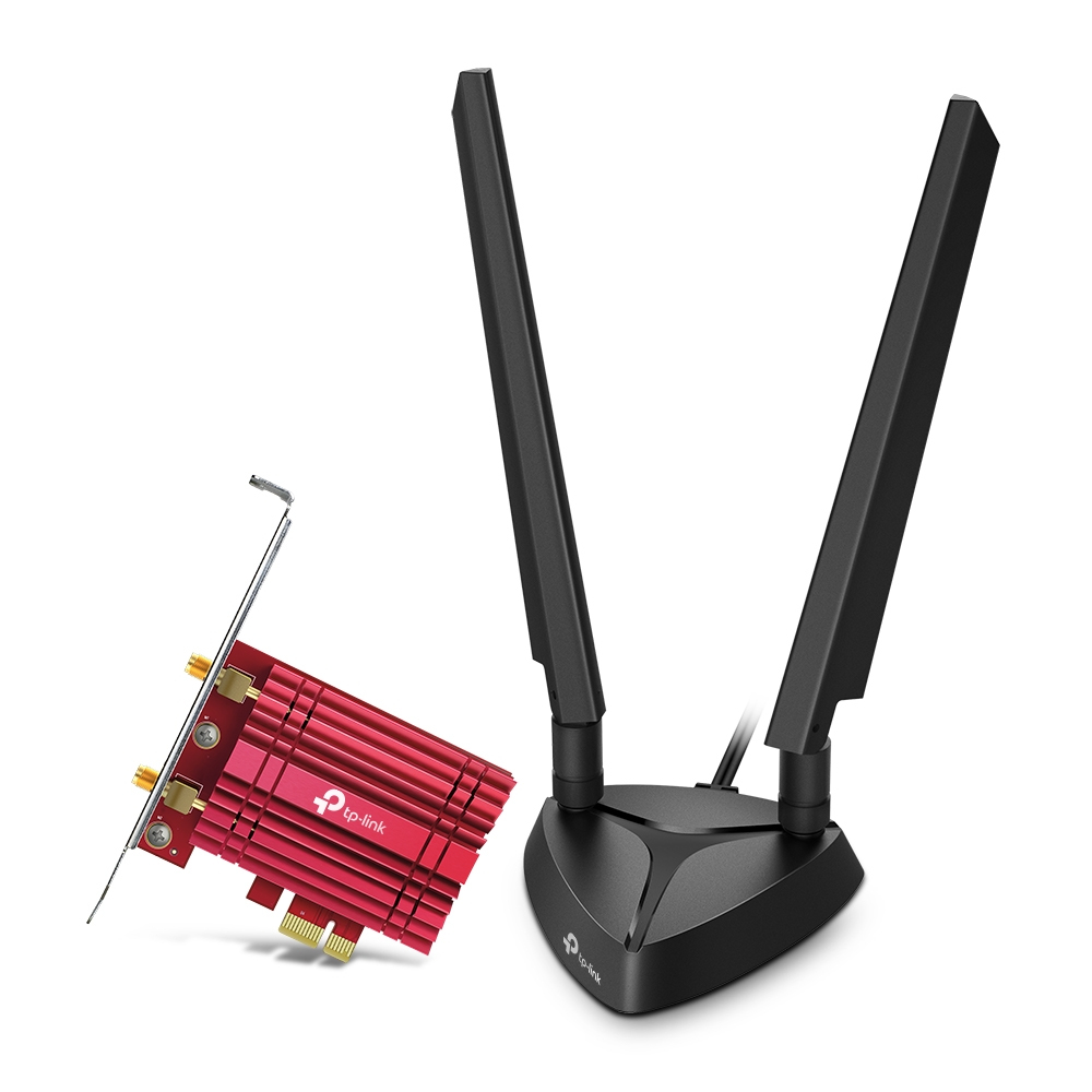 [Archer TXE75E] Archer TXE75E TP-Link  AXE5400 Wi-Fi 6E Bluetooth 5.2 PCIe Adapter.2402 Mbps @ 6GH,2402 Mbps @ 5 GHz.574 Mbps @2.4 GHz