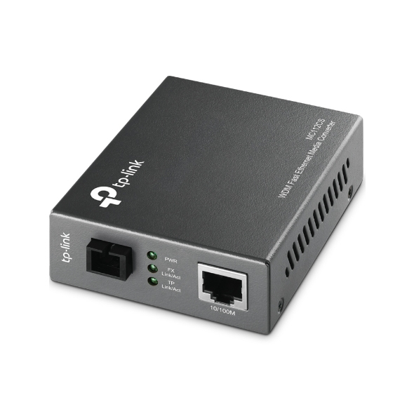 [MC112CS] MC112CS TP-Link  Media Converter SC WDM Monomodo Simplex 10/100Mbps RJ45 to 100M single-mode SC fiber Tx:1310nm Rx:1550nm up to 20km (LS)