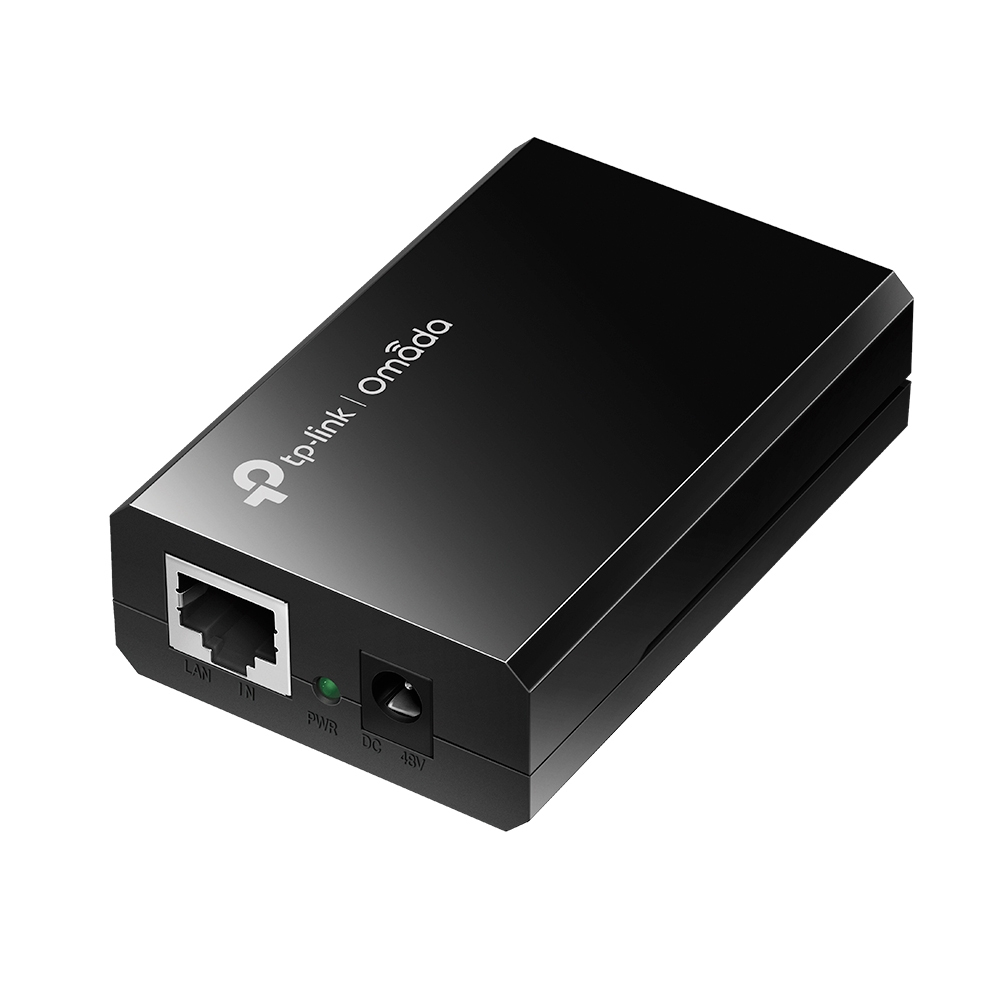 [POE150S] POE150S TP-Link  Omada PoE Injector Adapter, IEEE 802.3af compliant, Data and power carried over the same cable up to 100 meters, plastic case, pocket