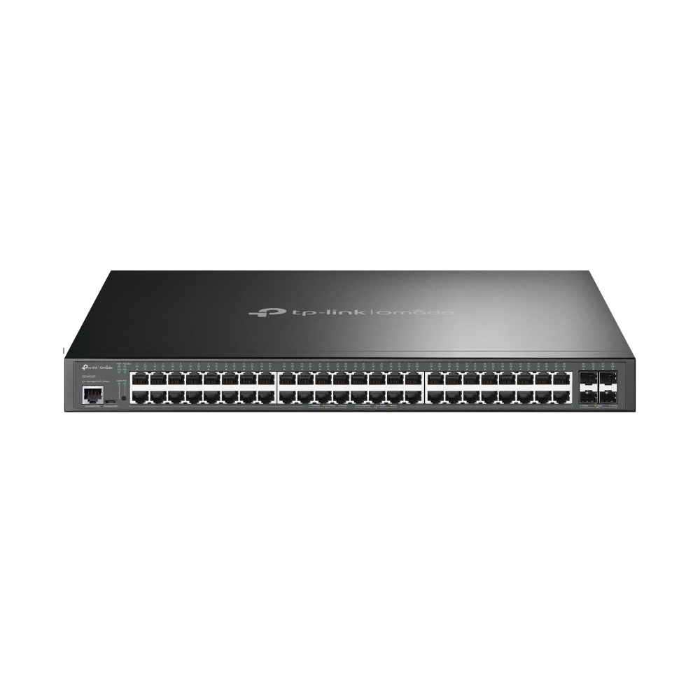 [SG3452XP] SG3452XP TP-Link  JetStream 48-Port Gigabit and 4-Port 10GE SFP+ L2+ Managed Switch with 48-Port PoE+  Omada