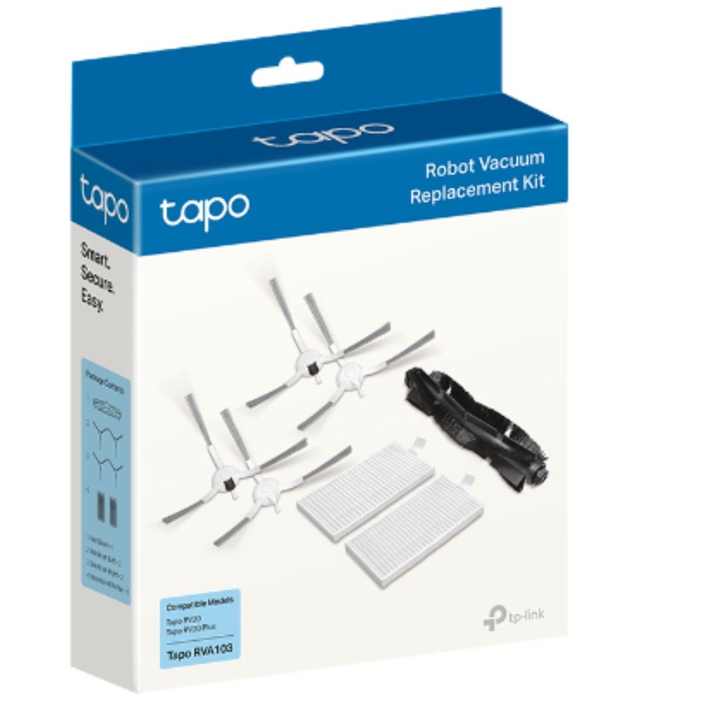[Tapo RVA103] Tapo RVA103 TP-Link  Tapo Robot Vacuum Replacement Kit, Compatible Models: Tapo RV20, Tapo RV20 Plus