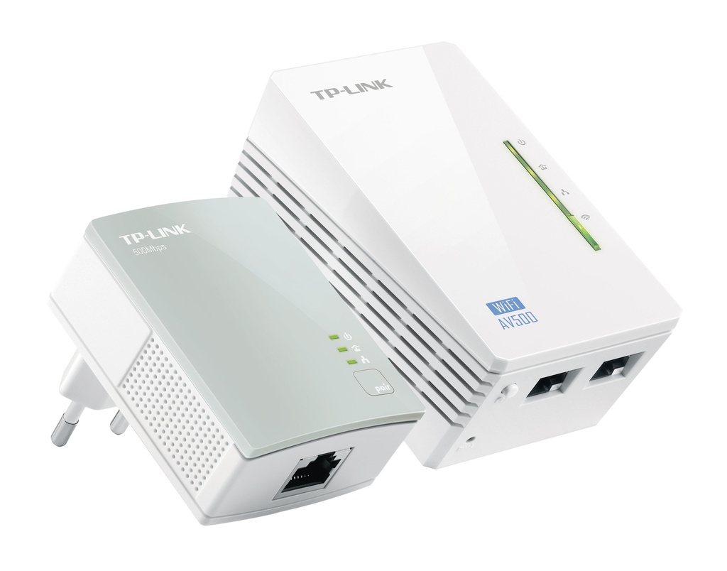 [TL-WPA4220 KIT] TL-WPA4220 KIT TP-Link  300Mbps AV600 Wi-Fi Powerline Extender Starter Kit 600Mbps HomePlug AV 300Mbps Wireless 2x100Mbps LAN 2.4GHz 802.11bgn 300m ran