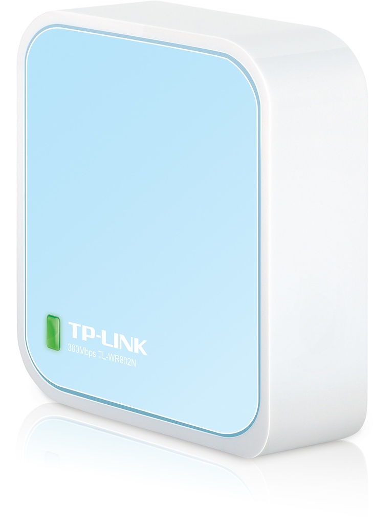 [TL-WR802N] TL-WR802N TP-Link  N300 Wireless N Nano Router 2.4GHz 300Mbps 1x100Mbps LAN/WAN 1xMicro USB 802.11bgn Built-in Antenna Pocket Size Travel Router