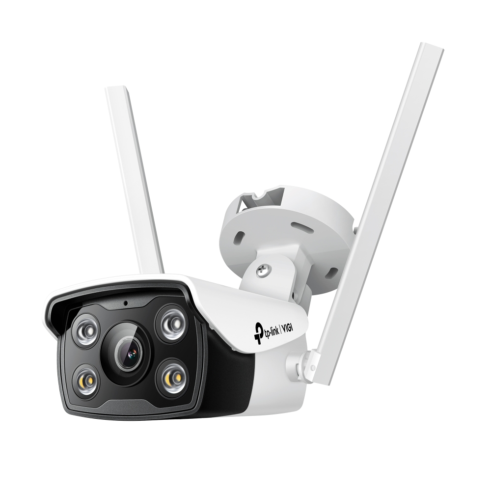 [VIGI C340-W(4mm)] VIGI C340-W(4mm) TP-Link VIGI 4MP C340-W(4mm) Outdoor Full-Colour Wi-Fi Bullet Network Camera, 4mm Lens, Smart Detection, 3YW