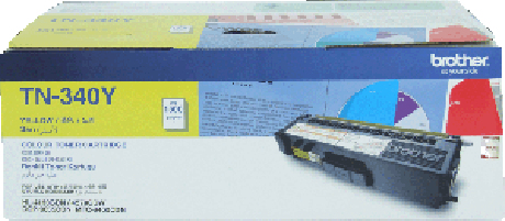 [4977766682794] 4977766682794 Brother TN-340Y  Colour Laser Toner- Standard Yield Yellow, HL-4150CDN/4570CDW, DCP-9055CDN, MFC-9460CDN/9970CDW - 1500 pages