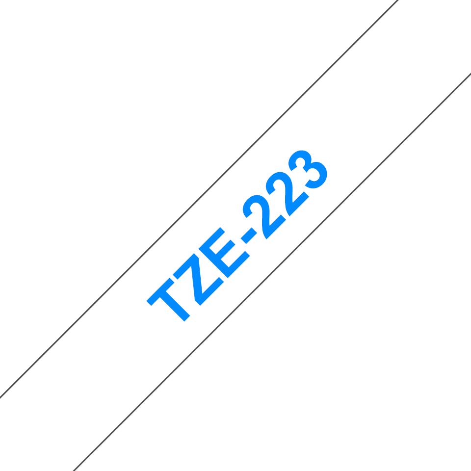 [4977766681193] 4977766681193 Brother TZE2239MM Blue On WHITE TZE TAPE