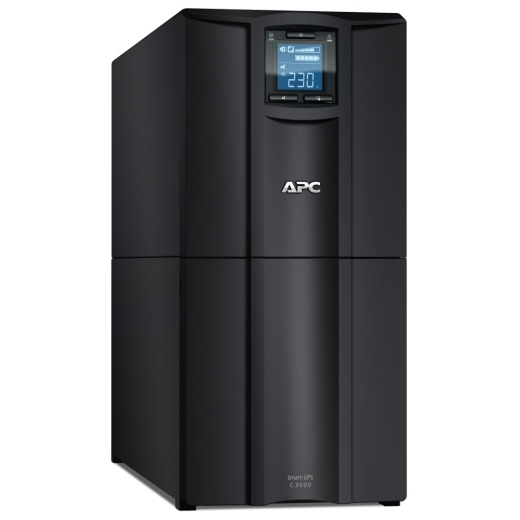 [731304310105] 731304310105 APC Smart-UPS C, Line Interactive, 3kVA, Tower, 230V, 8x IEC C13+1x IEC C19 outlets, AVR, Graphic LCD