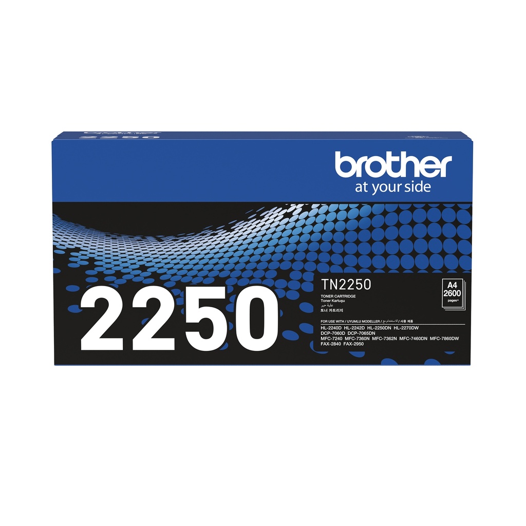 [4977766689175] 4977766689175 Brother TN-2250 Mono Laser- High Yield, HL-2240D/2242D/2250DN/2270DW, DCP-7060D/7065DN, MFC-7360N/7362N/7460DN/7860DW/7240,  FAX-2950/2840 - 2600 p