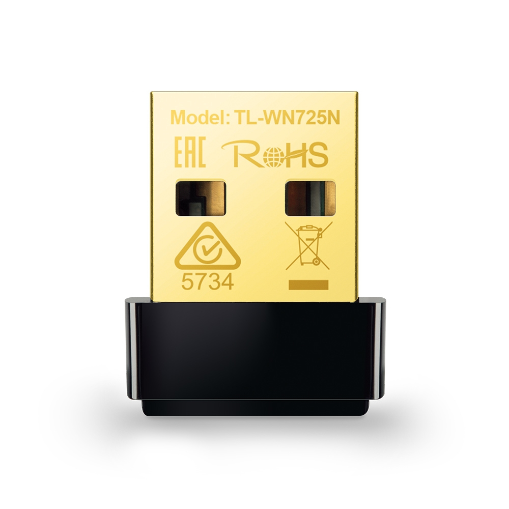 [6935364050719] 6935364050719 TP-Link TL-WN725N N150 Nano Wireless N USB Adapter 2.4GHz (150Mbps) 1xUSB2 802.11bgn Internal Antenna miniature design for Notebook Laptop