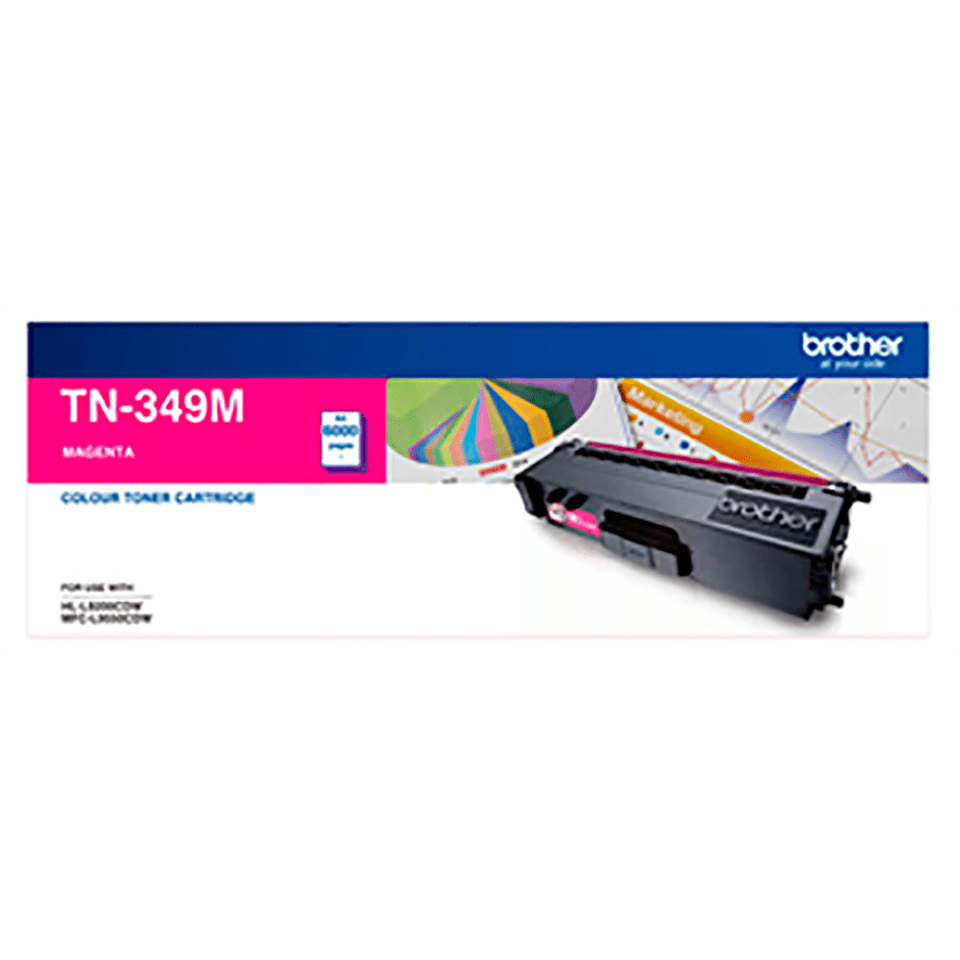 [4977766734042] 4977766734042 Brother TN-349M AYS *EXCLUSIVE TO B2B* Colour Laser Toner-Super High Yield Megenta- HL-L9200CDW MFC-L9550CDW - 6000Pages