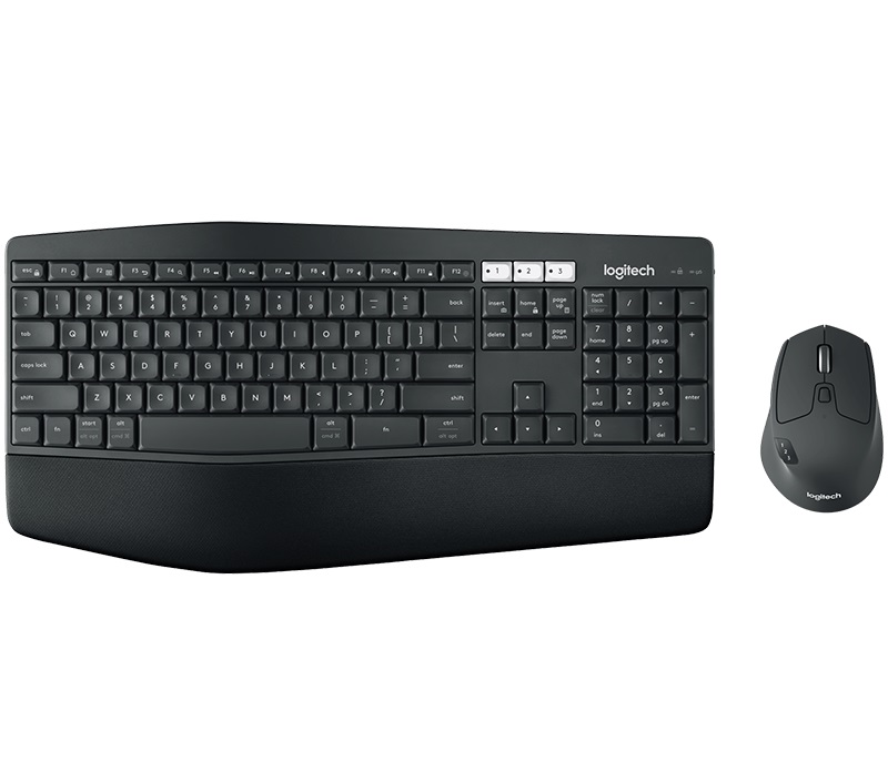 [97855124289] 97855124289 Logitech MK850 Wireless Desktop Keyboard Mouse Combo 3 year battery Incurve keys Low profile Cushioned palm rest ~920-002510 KBLT-MK710 KBLT-MX800