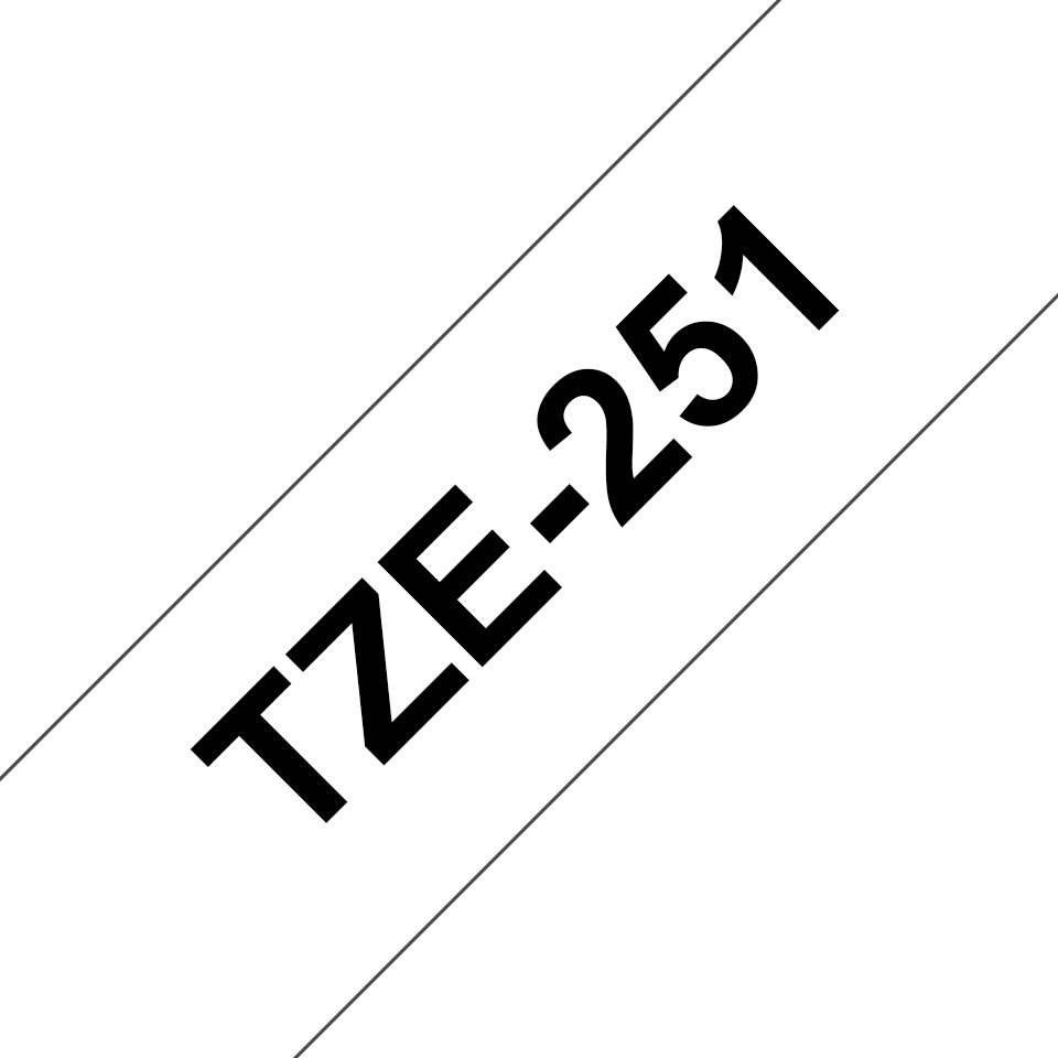 [4977766685412] 4977766685412 Brother 24mm Black on White TZE Tape