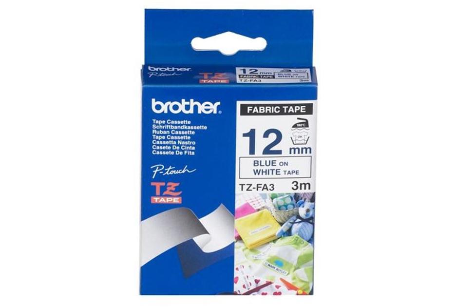 [4977766683425] 4977766683425 Brother 12MM Blue White Tape Fabric TZE Tape